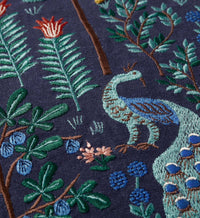 Tracy & Co Menagerie Forest Embroidered Pillow - Navy