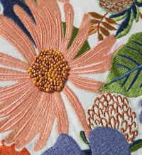 Tracy & Co Dovecote Embroidered Pillow - Mint