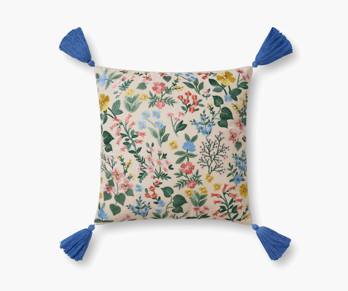 Tracy & Co Mayfair Embroidered Pillow - Cream