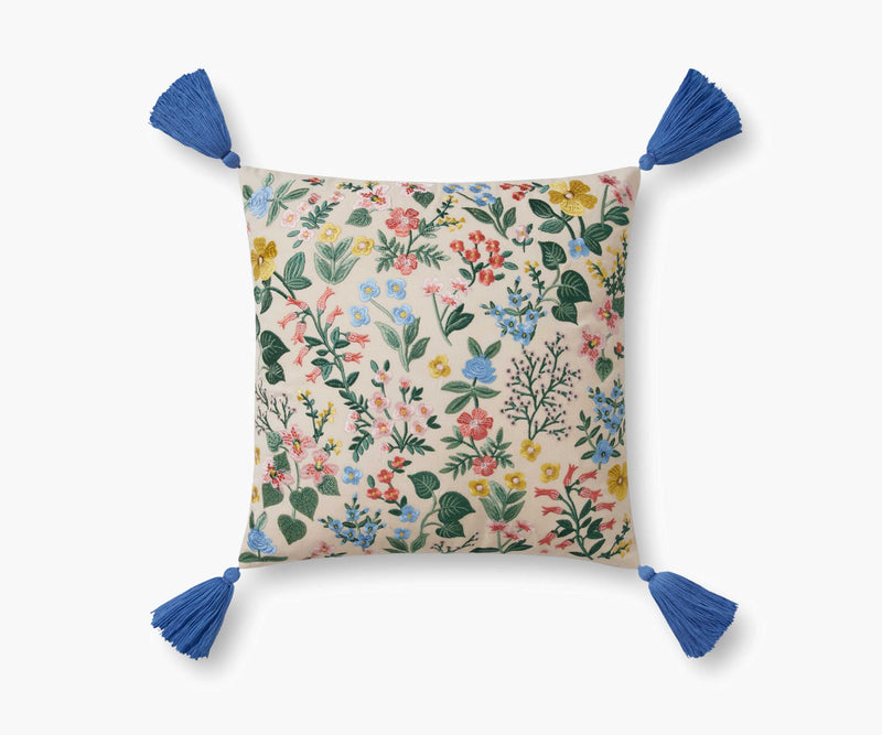 Tracy & Co Mayfair Embroidered Pillow - Cream