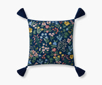 Tracy & Co Mayfair Embroidered Pillow - Navy