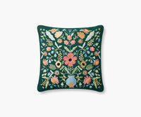 Tracy & Co Gabriella Embroidered Pillow - Evergreen Multi