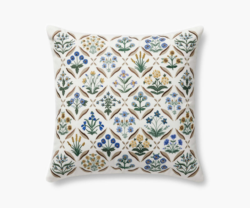 Tracy & Co Estee Embroidered Pillow - Cream