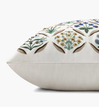 Tracy & Co Estee Embroidered Pillow - Cream