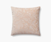 Tracy & Co Colette Embroidered Pillow - Blush