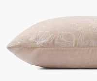 Tracy & Co Colette Embroidered Pillow - Blush