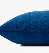 Tracy & Co Colette Embroidered Pillow - Blue