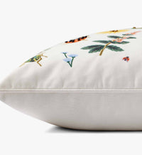 Tracy & Co Curio Embroidered Pillow - White
