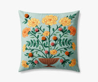 Tracy & Co Marisol Embroidered Pillow - Light Green