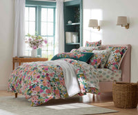 Tracy & Co Embroidered Lumbar Pillow Cover - Garden Party