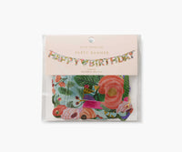 Tracy & Co Happy Birthday Banner - Garden Party