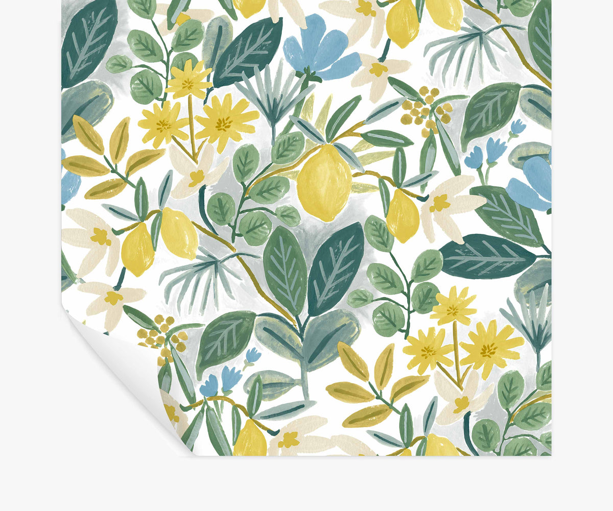 Tracy & Co Amalfi Peel & Stick Wallpaper - Blue & Green