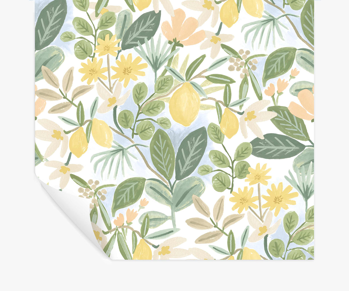 Tracy & Co Amalfi Peel & Stick Wallpaper - Blush & Green