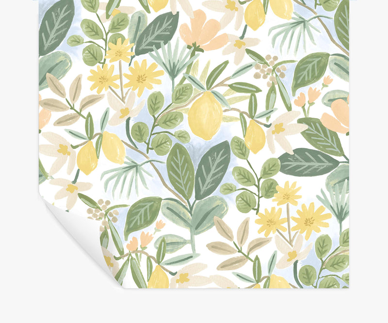 Tracy & Co Amalfi Peel & Stick Wallpaper - Blush & Green