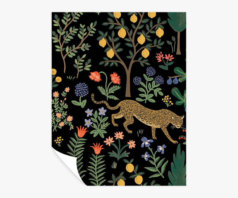 Tracy & Co Menagerie Peel & Stick Wallpaper Sample - Black