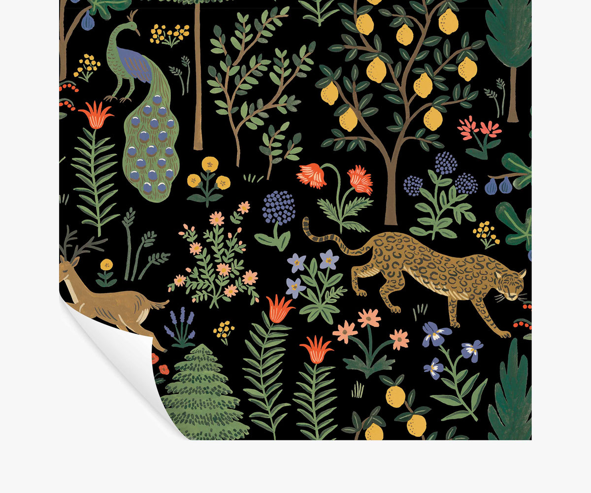 Tracy & Co Menagerie Peel & Stick Wallpaper - Black