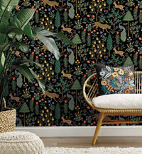 Tracy & Co Menagerie Peel & Stick Wallpaper - Black