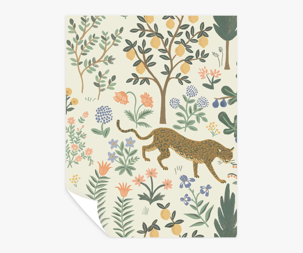 Tracy & Co Menagerie Peel & Stick Wallpaper Sample - Cream