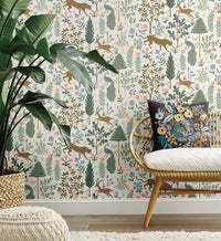 Tracy & Co Menagerie Peel & Stick Wallpaper - Cream