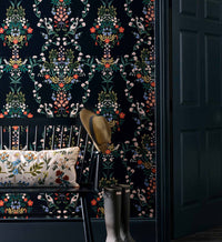 Tracy & Co Luxembourg Peel & Stick Wallpaper - Black Multi