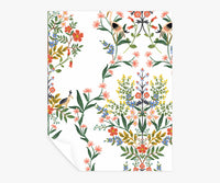 Tracy & Co Luxembourg Peel & Stick Wallpaper Sample - White Multi