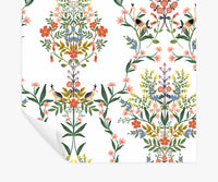 Tracy & Co Luxembourg Peel & Stick Wallpaper - White Multi