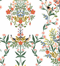 Tracy & Co Luxembourg Peel & Stick Wallpaper - White Multi