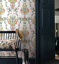 Tracy & Co Luxembourg Peel & Stick Wallpaper - White Multi