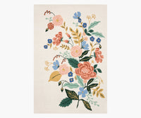 Tracy & Co Les Fleurs Floral Vines Wool-Hooked Rug - Ivory
