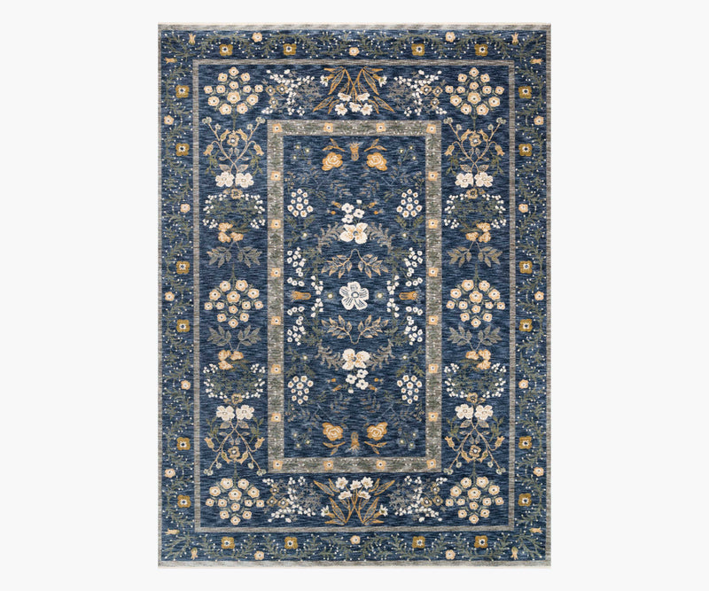 Tracy & Co Kismet Arabesque Power Loomed Rug - Navy
