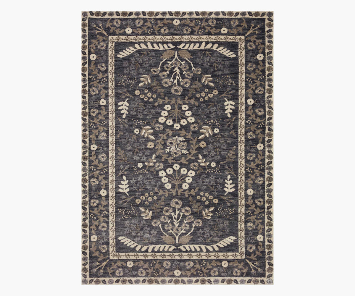 Tracy & Co Fiore Florence Power Loomed Rug - Charcoal