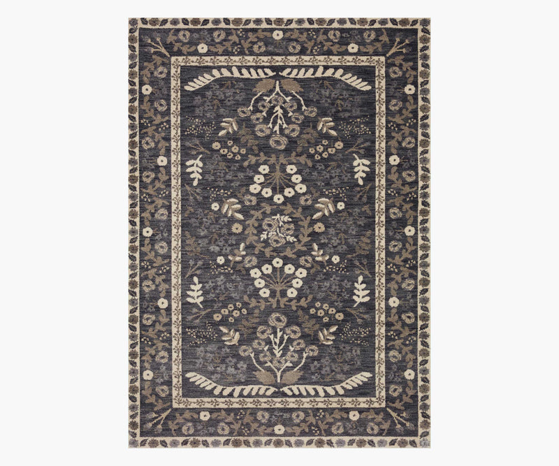 Tracy & Co Fiore Florence Power Loomed Rug - Charcoal