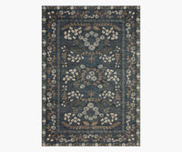 Tracy & Co Fiore Florence Power Loomed Rug - Navy & Grey