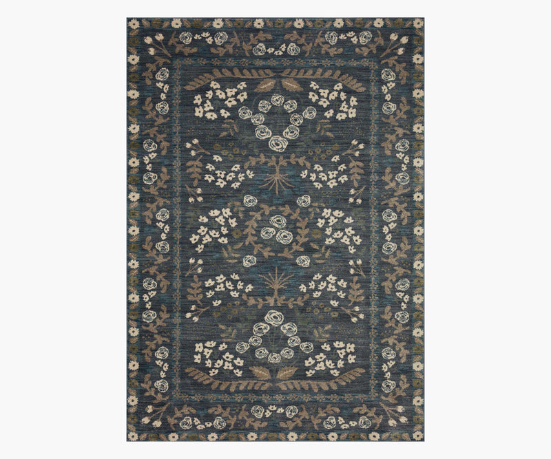 Tracy & Co Fiore Florence Power Loomed Rug - Navy & Grey