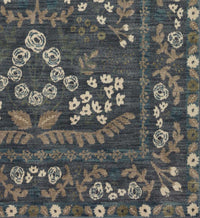 Tracy & Co Fiore Florence Power Loomed Rug - Navy & Grey