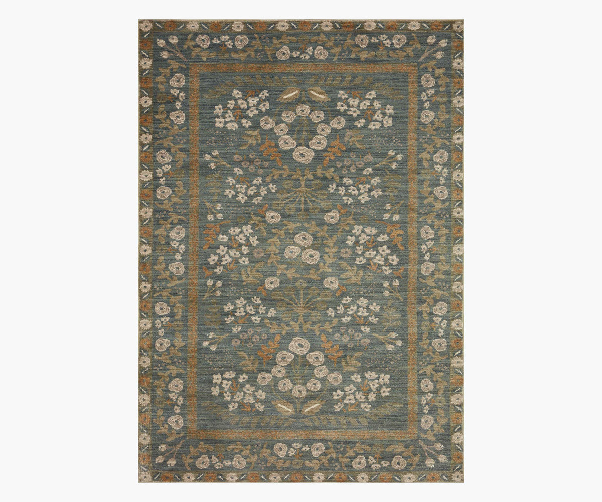 Tracy & Co Fiore Florence Power Loomed Rug - Slate & Sage