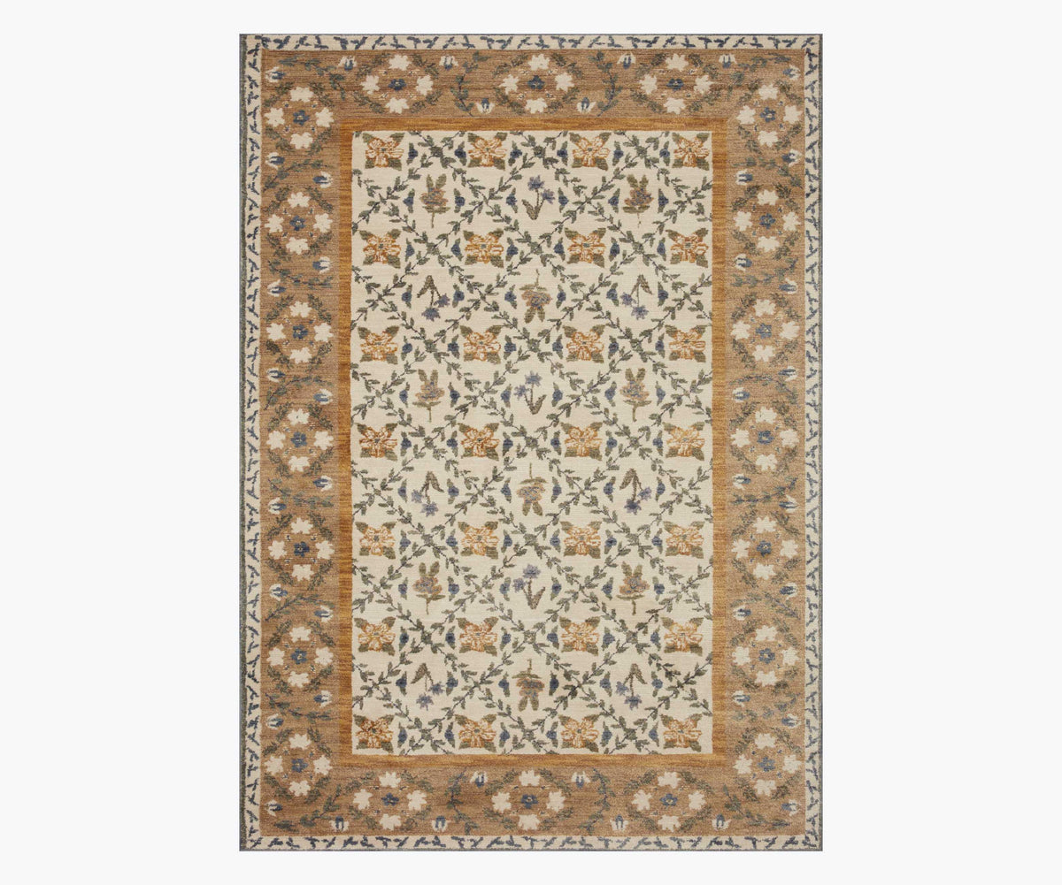 Tracy & Co Fiore Belvedere Power-Loomed Rug - Gold
