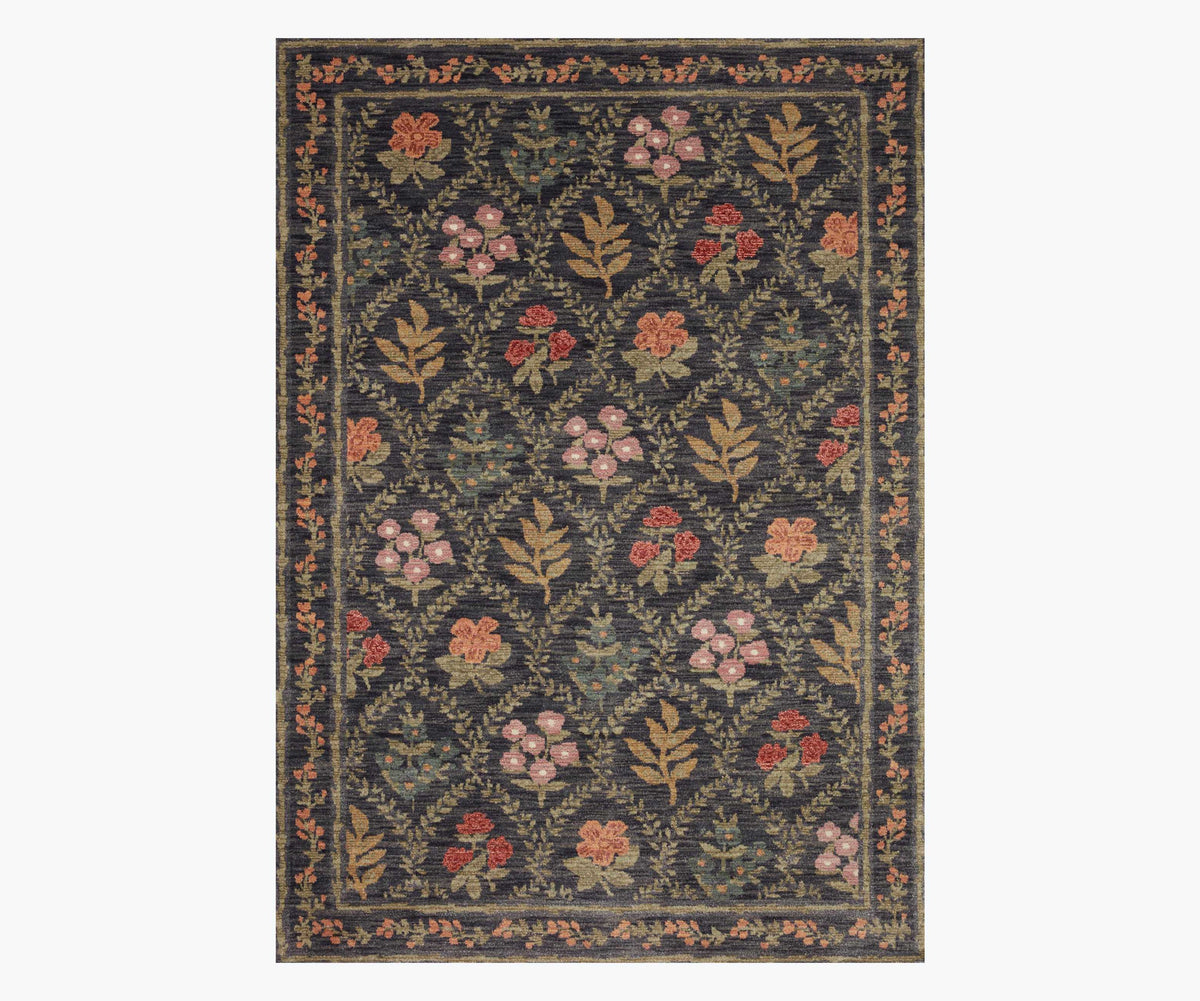 Tracy & Co Fiore Hawthorne Power Loomed Rug - Charcoal