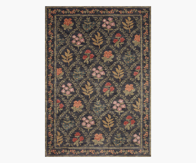 Tracy & Co Fiore Hawthorne Power Loomed Rug - Charcoal