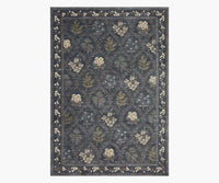 Tracy & Co Fiore Hawthorne Power Loomed Rug - Navy