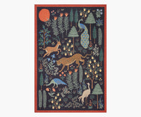 Tracy & Co Menagerie Les Fauves Printed Rug - Black