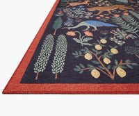 Tracy & Co Menagerie Les Fauves Printed Rug - Black