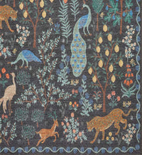 Tracy & Co Menagerie Forest Printed Rug - Black