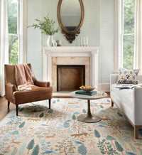 Tracy & Co Menagerie Forest Printed Rug - Cream