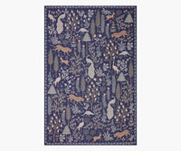 Tracy & Co Menagerie Forest Printed Rug - Navy