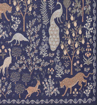 Tracy & Co Menagerie Forest Printed Rug - Navy