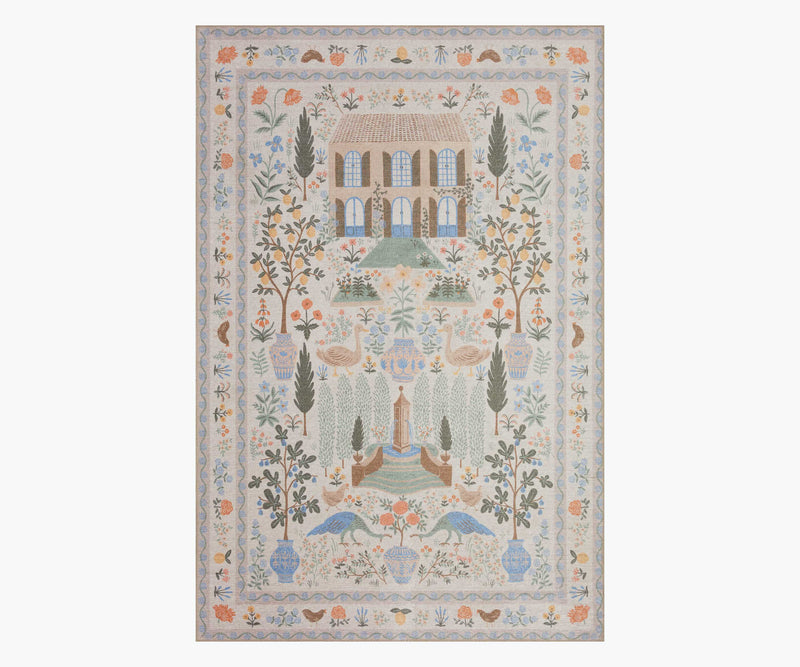 Tracy & Co Menagerie Camont Printed Rug - Cream