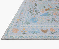 Tracy & Co Menagerie Camont Printed Rug - Light Blue