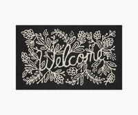 Tracy & Co Minnie Welcome Wool-Hooked Rug - Black