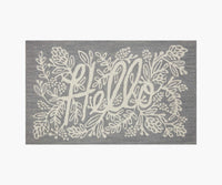 Tracy & Co Minnie Hello Wool-Hooked Rug - Grey